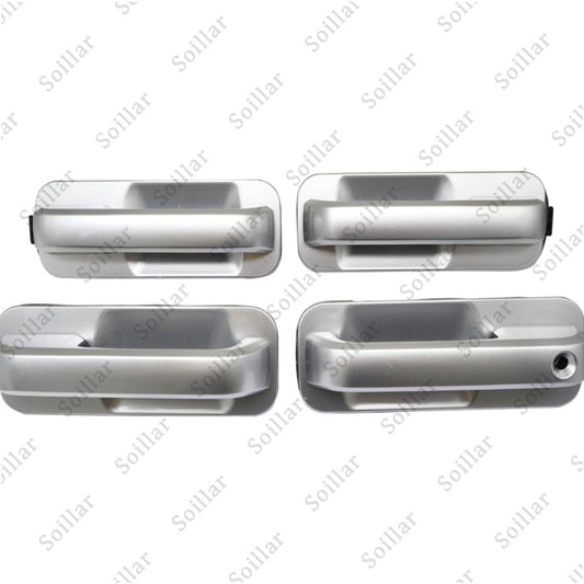 4Pcs Fits 2015-2020 Ford F-150 F150 Ingot Silver Door Handles Front and Rear Set