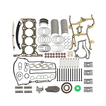 1.4L Engine Rebuild - Gasket Piston Bearing Timing Chain Kit For Buick Chevrolet