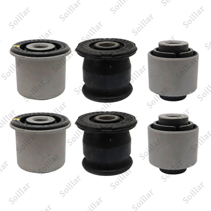 Set (6) Rear Lower Knuckle Bushing For Honda CIVIC 01-05 CRV 02-06 ELEMENT 03-06