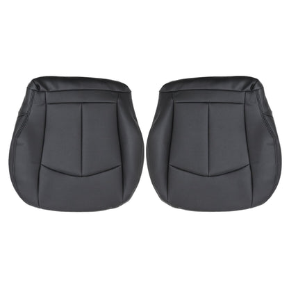 For 2003-2009 Mercedes Benz E63 E280 E300 E320 E350 E500 E550 Driver & Passenger Bottom & Top PERFORATED Leather Seat Cover Black