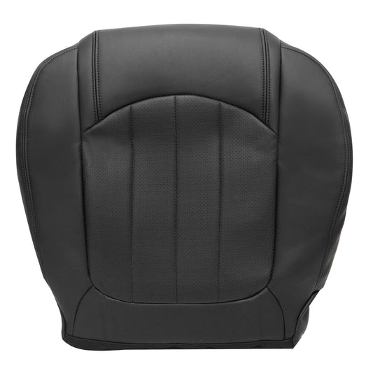 For 2008-2012 Buick Enclave Driver & Passenger Bottom Leather Seat Cover Black