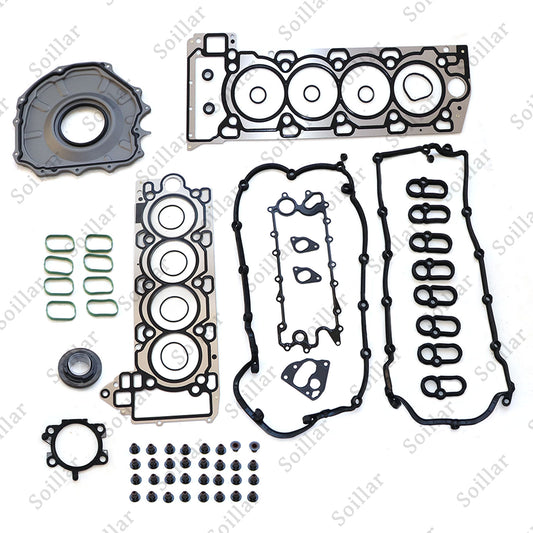 5.0L Engine Rebuild Gasket+Piston(w/rings)+Valve Kit For Jaguar Land Rover AJ133