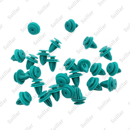 25x Mean Mug Auto Door Trim Panel Retainer 9mm Hole Clips For Toyota 90467-10188