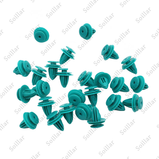 25x Mean Mug Auto Door Trim Panel Retainer 9mm Hole Clips For Toyota 90467-10188
