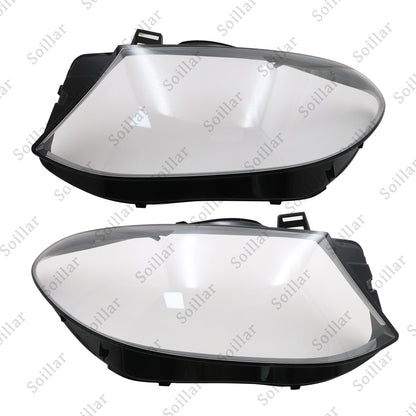 Pair Headlight Lens Cover Clear For 2016-2019 Mercedes Benz W166 GLE350 GLE43