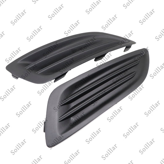 New Black Plastic Front Left+Right Fog Light Housings For 2014-2019 Ford Fiesta