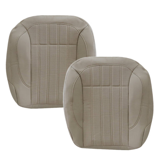 For 2013-2016 Mercedes Benz GL350 GL450 Front Driver & Passenger Bottom Leather Seat Cover Tan