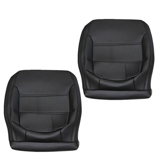 Fit For 2011-2017 Volkswagen Jetta Front Bottom Leather Seat Cover Black