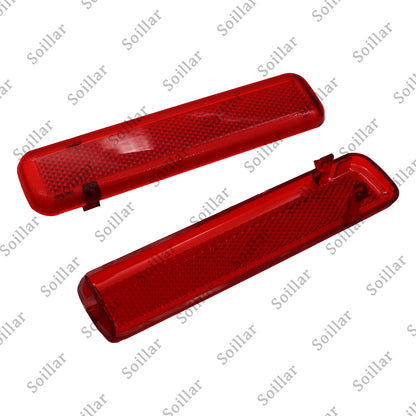 L& R Rear Inside Door Trim Reflector For Silverado Sierra Crew Cab Pickup 03-07