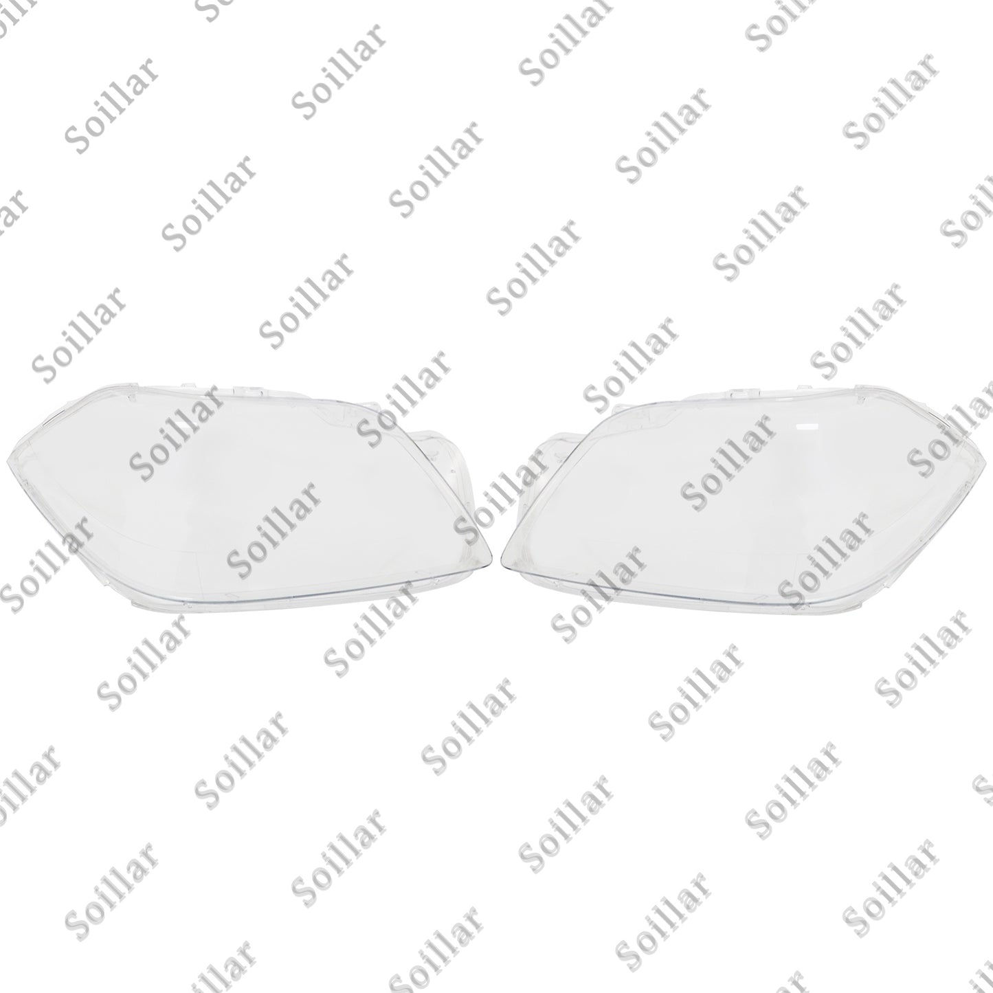 2X Headlamp Headlight Lens Cover LH+RH For Mercedes-Benz GL-Class X166 12-16
