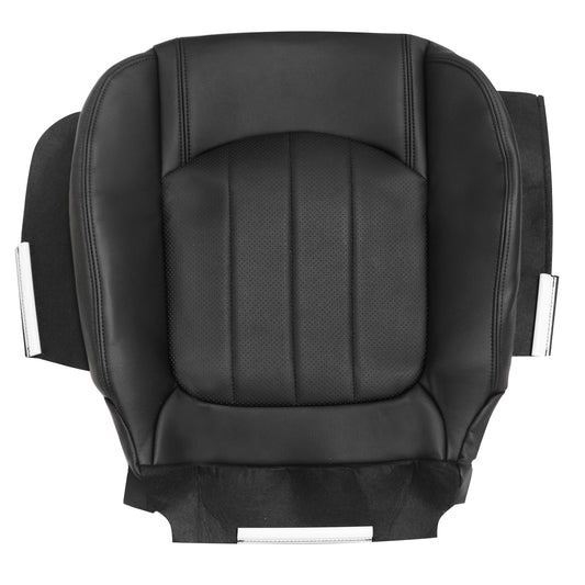 Fits 2008-2012 GMC Acadia Driver & Passenger Perforated Leather Seat Cover Black