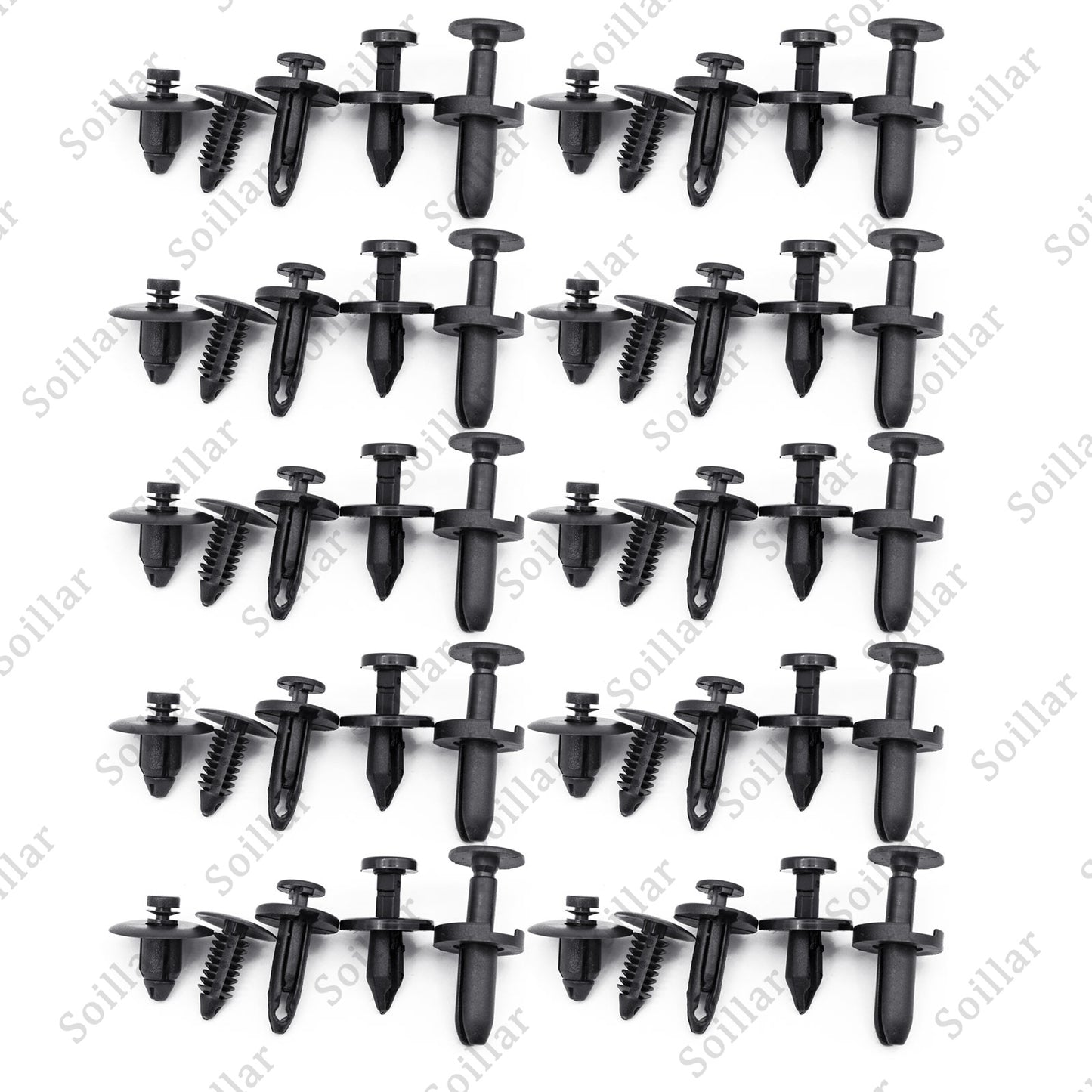 50 Clips For Dodge Charger Bumper Fender Fascia Retainer Fastener Push Rivet Kit