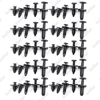 50 Clips For Dodge Charger Bumper Fender Fascia Retainer Fastener Push Rivet Kit
