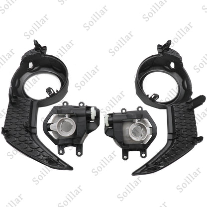 Trim Surround Covers Fog Lights+Lamps Bezel For 2014-2020 Toyota 4Runner /SR5