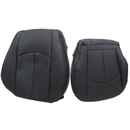 For 2003-2009 Mercedes Benz E63 E280 E300 E320 E350 E500 E550 Driver Bottom & Top PERFORATED Leather Seat Cover Black