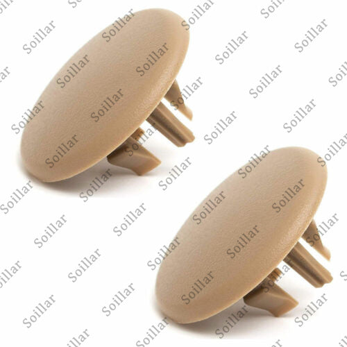 2PCS Beige Rear Armrest Seat Bolt Cover Cap Fit For 2007-2018 TAHOE GMC YUKON XL