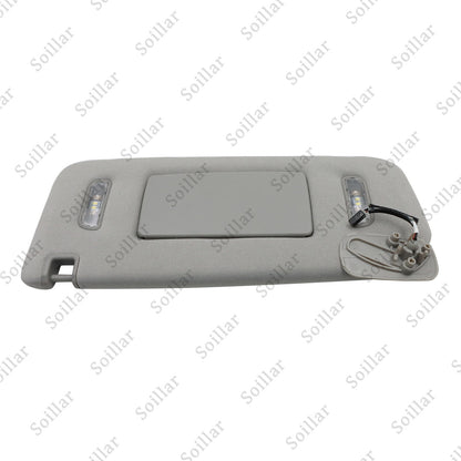 1X For Cadillac Chevrolet GMC 2015-19 Gray Left Driver Side Sun Visor W/ Light