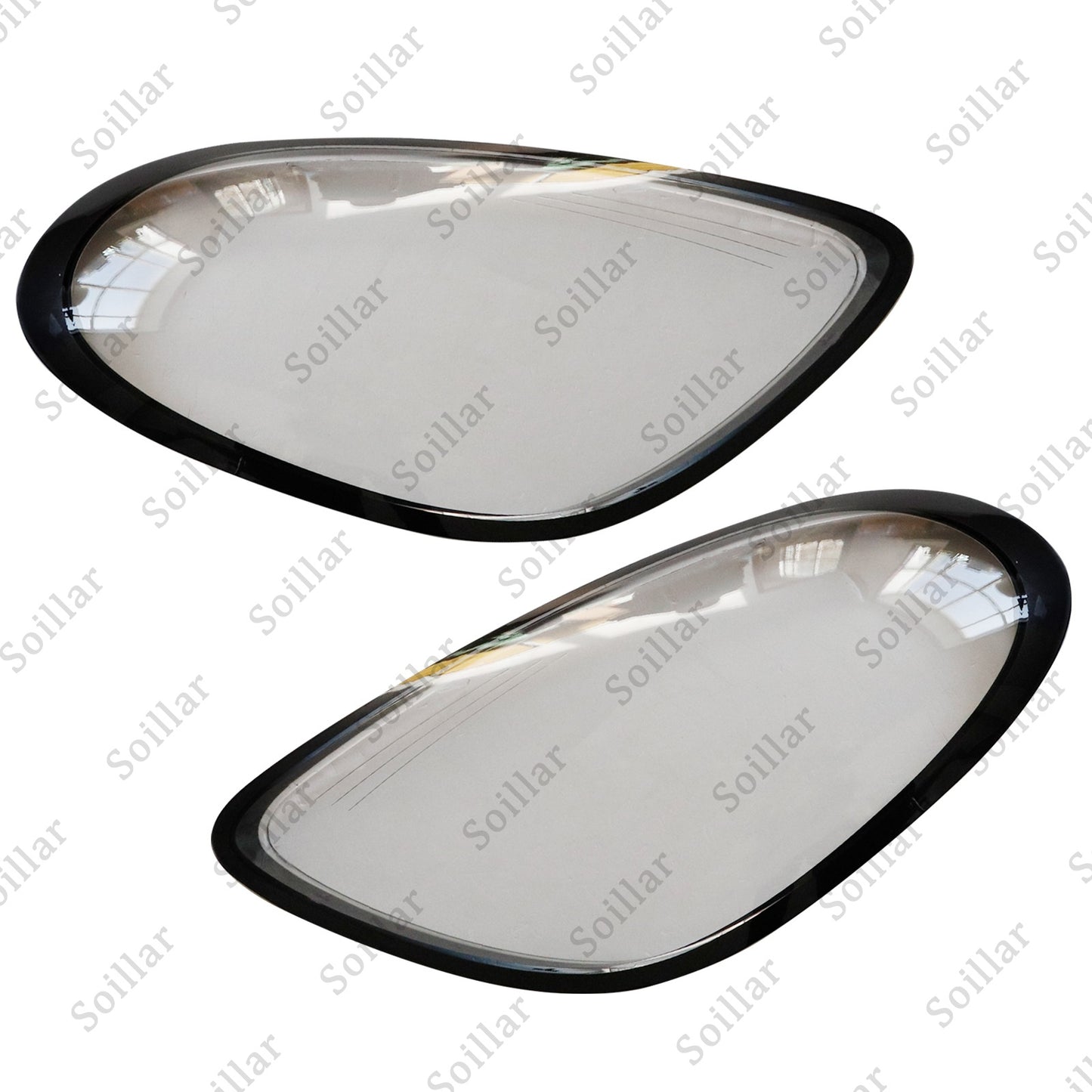 2x Car Front Headlight Lens Cover Shell For Porsche Boxster Cayman 981 2014-2016