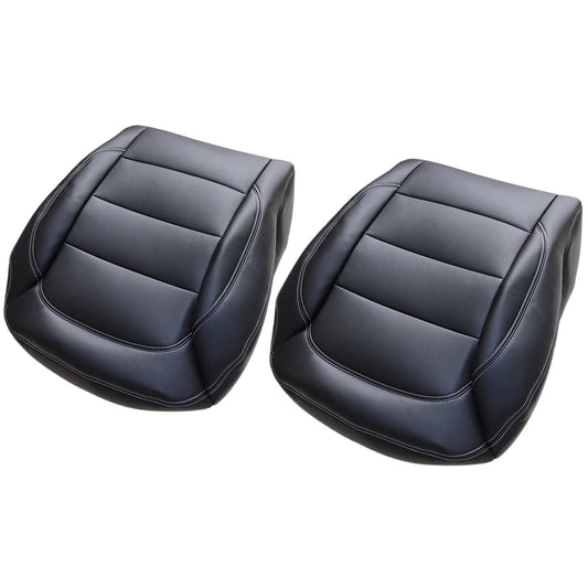 For 2012-2015 Mercedes Benz ML250 ML350 ML400 Driver & Passenger Bottom Leather Seat Cover Black