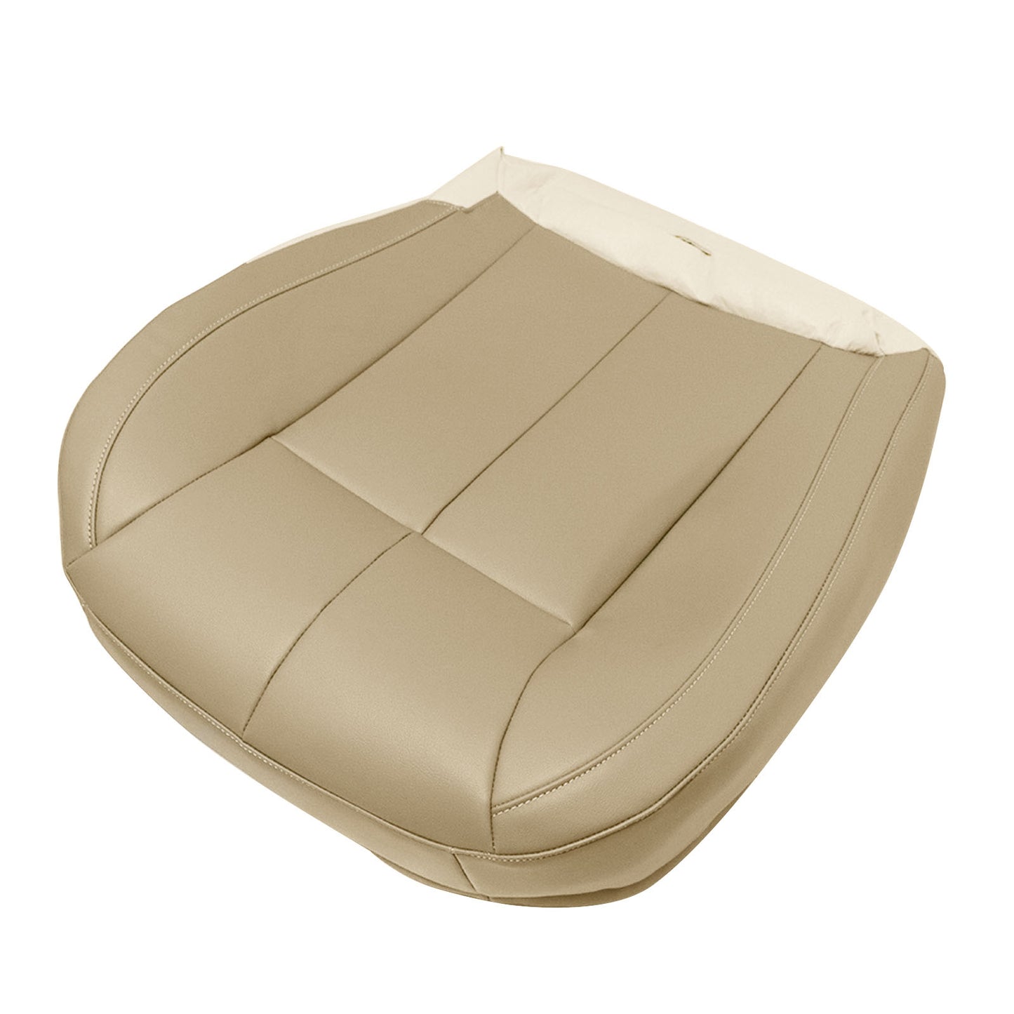 For 1999-2004 Jeep Grand Cherokee Front Driver Bottom Leather Seat Cover Tan