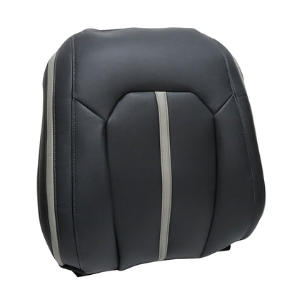 For 2015-2020 Ford F150 F250 F350 Front Driver & Passenger Bottom & Top Leather Seat Cover Black