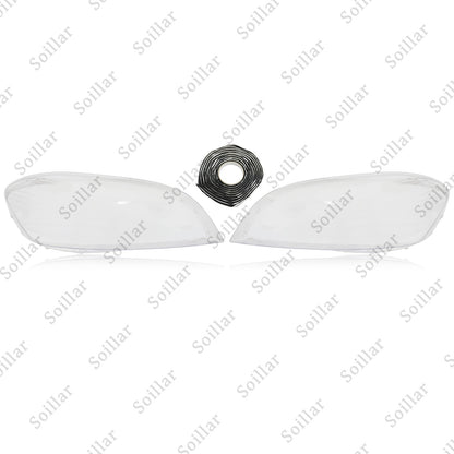 2x For Volvo XC60 2009-2013 Left+Right Front Headlamp Headlight Clear Cover Lens