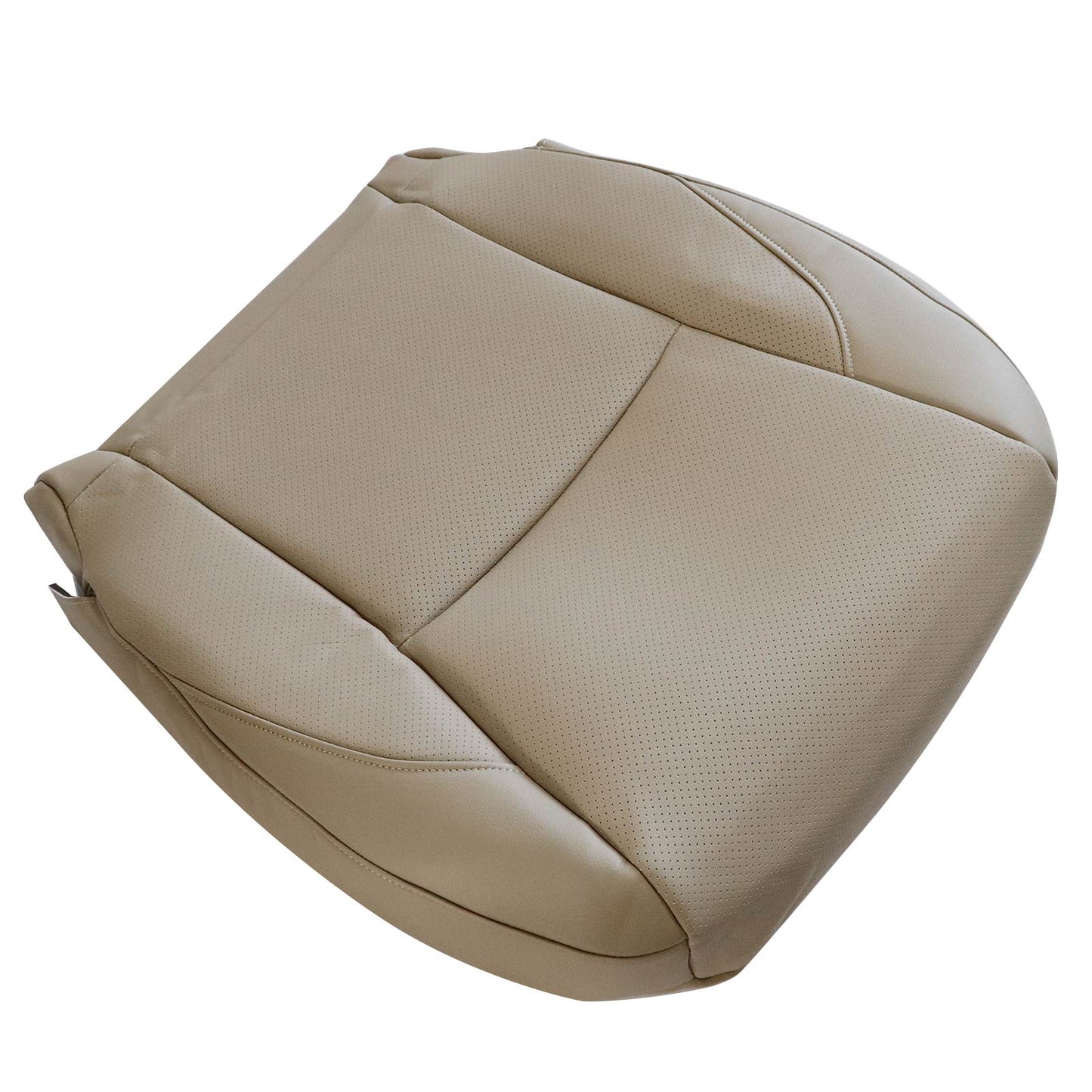 For 2007-2012 Lexus ES350 Driver Bottom Perforated Leather Seat Cover Tan