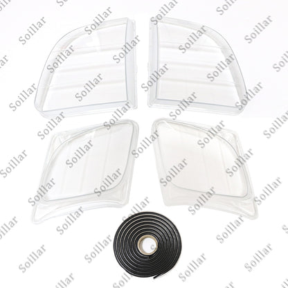 Front Headlight Clear Lens Housing + Seal Glue Set For Lexus LX470 1998-2007