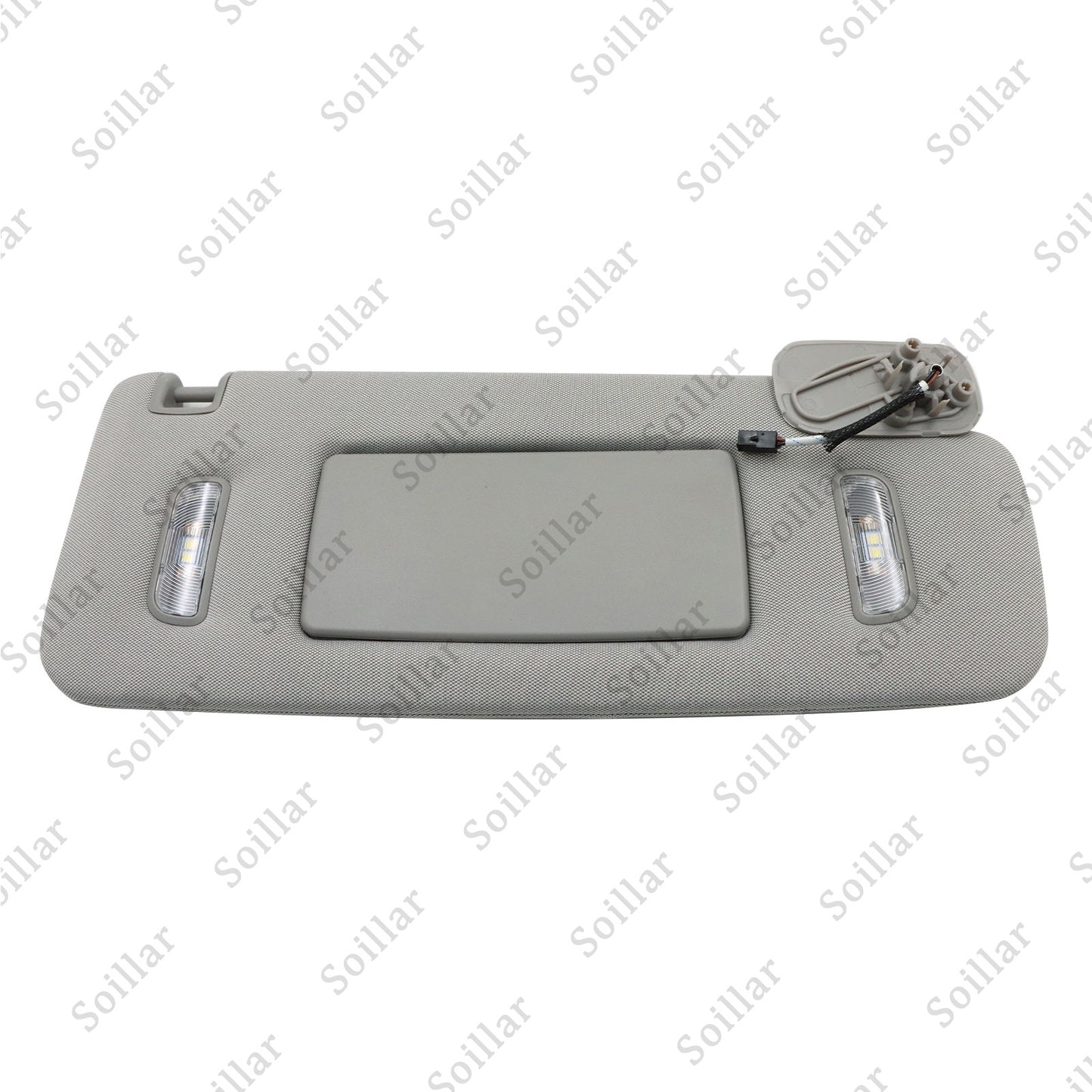 For 15-19 Cadillac Chevrolet GMC Gray Right Passenger Side Sun Visor W/ Light