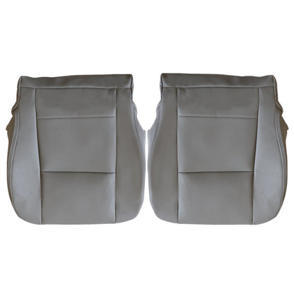 Fits 2000-2004 Toyota Sequoia Tundra Limited SR5 Driver & Passenger Bottom Leather Seat Cover Gray