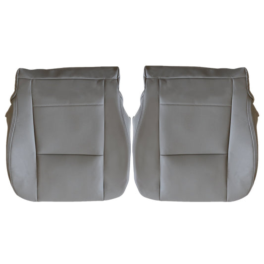Fits 2000-2004 Toyota Sequoia Tundra Limited SR5 Driver & Passenger Bottom Leather Seat Cover Gray