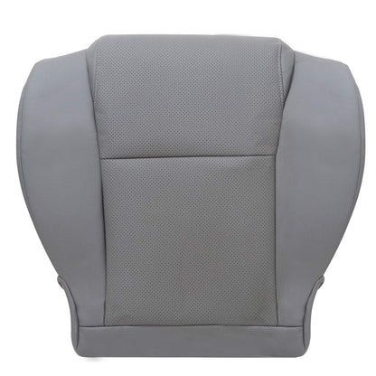 For 2007 to 2013 Toyota Sequoia Tundra Driver & Passenger Bottom Perforated Leather Seat Cover Gray