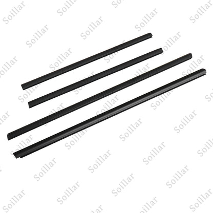 4pcs Door Belt Molding Weather Strip Seal For Honda Fit Jazz 2009-2013