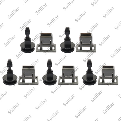5 Sets Car Striker Engine Bulkhead Cover Retainer Clips For 18-24 Honda Odyssey
