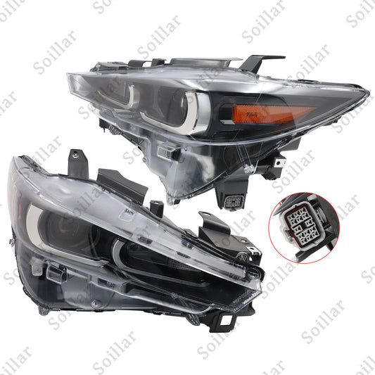 2Pcs For 2022-2024 Mazda CX-5 Non-AFS Model Full LED Left + Right Side Headlight