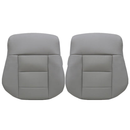 For 2010-2016 Mercedes Benz E200 E250 E300 E350 Driver & Passenger Bottom & Top PERFORATED Leather Seat Cover Gray
