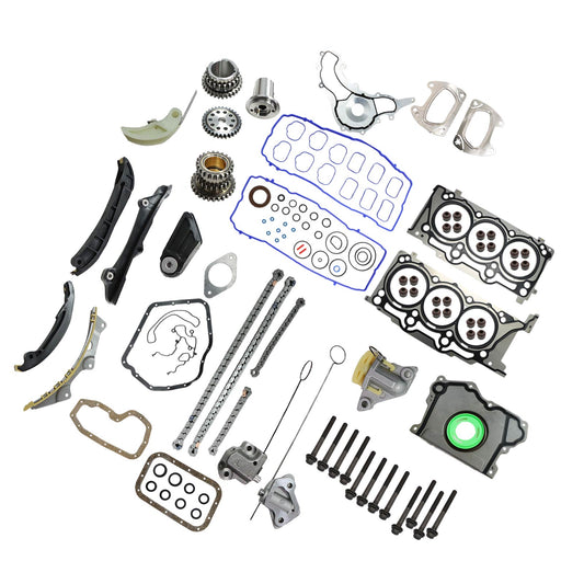 Timing Chain Kit Head Gaskets Bolts For 2011-2015 Dodge Jeep RAM Chrysler 3.6L
