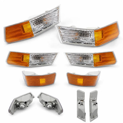 2pcs Left & Right Corner Lights Turn Signal For 2007-2017 Jeep Patriot