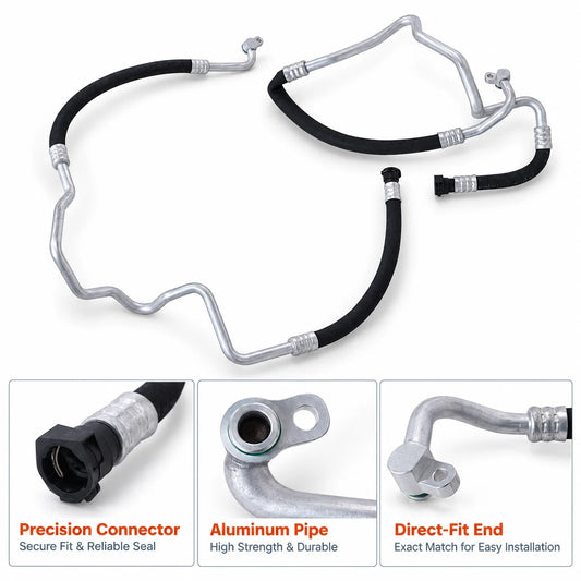 2x Engine Oil Cooler Hose Pipe Inlet & Outlet For BMW 535i 640i
