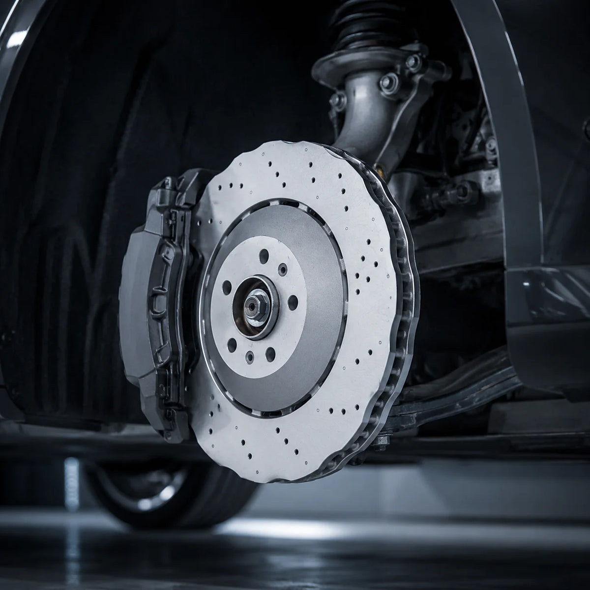 2x Front Left & Right Side Disc Brake Rotors For 2014-2016 Audi RS7