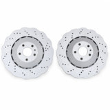 2x Front Left & Right Side Disc Brake Rotors For 2014-2016 Audi RS7