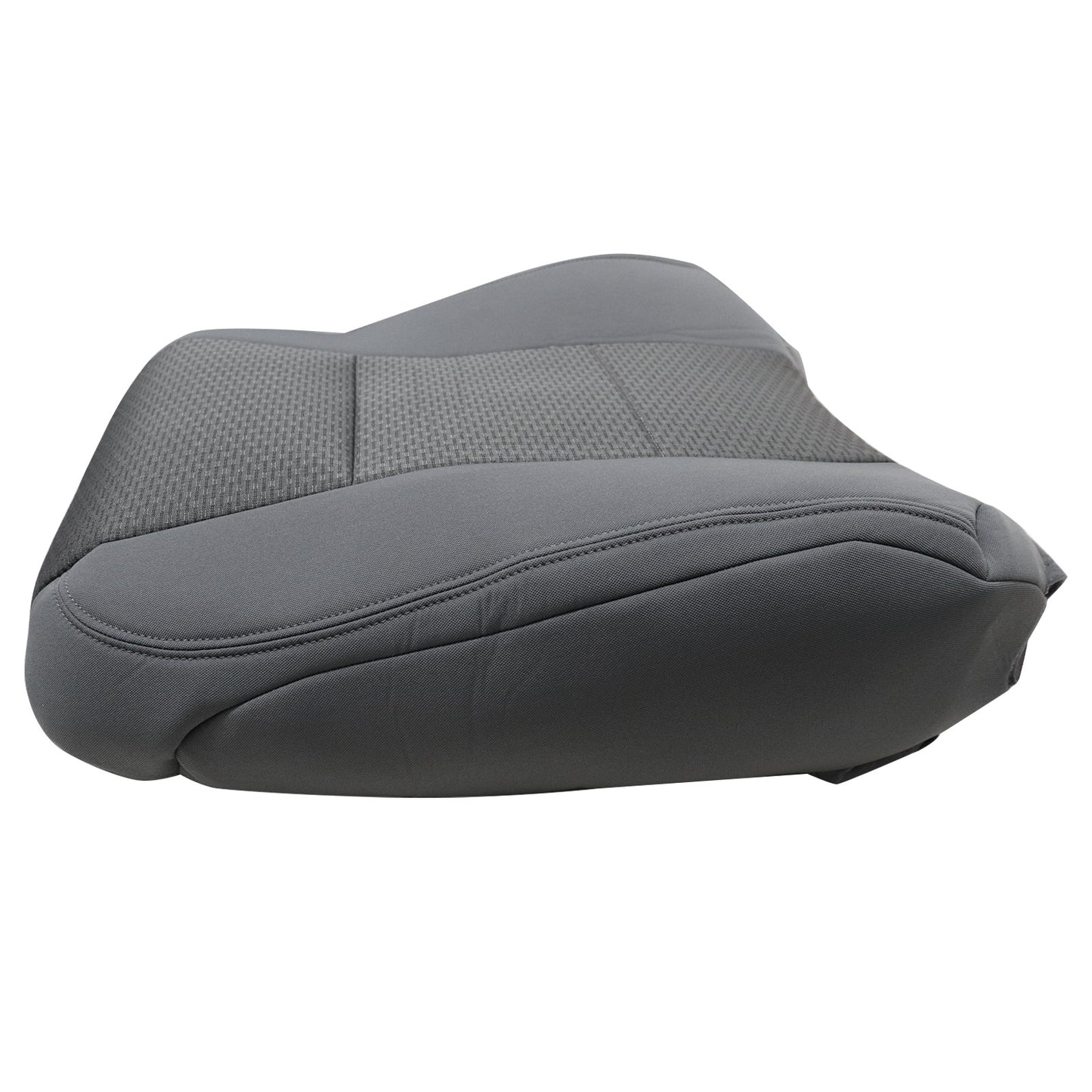 For 2017-2021 Ford F250 F350 F450 F550 Front Driver & Passenger Bottom & Top Cloth Seat Cover Gray
