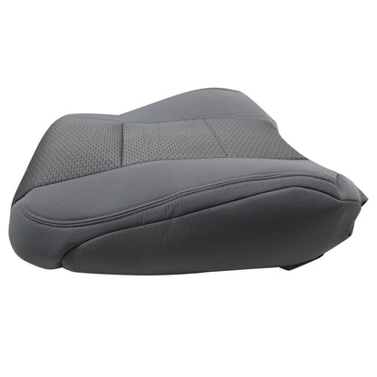 For 2017-2021 Ford F250 F350 F450 F550 Front Driver & Passenger Bottom & Top Cloth Seat Cover Gray