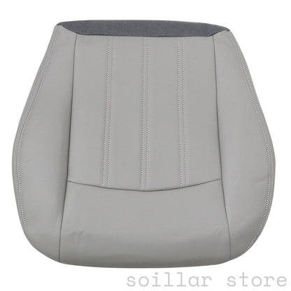 4PCS For 2005 2006 2007 2008 2009 2010 Chrysler 300C Front Both Side Driver & Passenger Bottom & Top Leather Seat Cover Gray