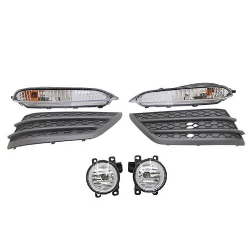 6PCS For Honda Pilot 2016-2018 Bumper Fog Lights W/Cover Bezel Turn Signal Lamps