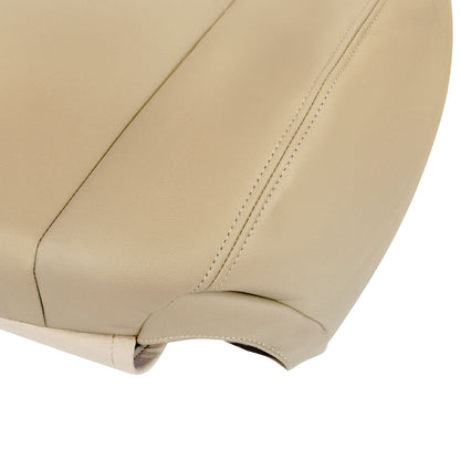 For 2007-2014 Chevy Silverado GMC Sierra Front Driver & Passenger Bottom & Top Leather Seat Cover Tan