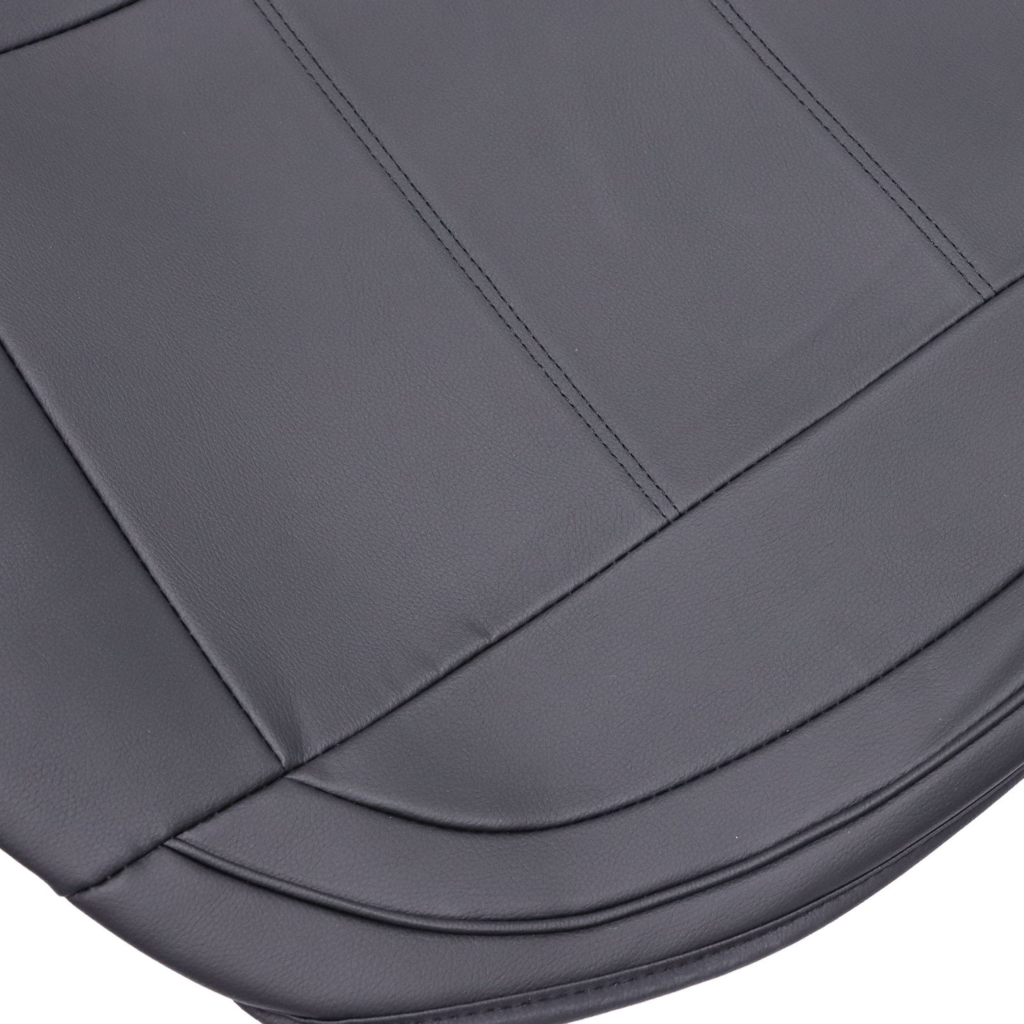 Leather Car Seat Covers 5 Seat For Toyota Front+Rear Seat Protectors Black Pad