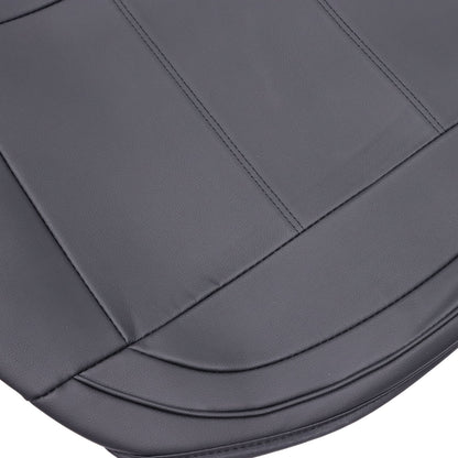 Leather Car Seat Covers 5 Seat For Toyota Front+Rear Seat Protectors Black Pad