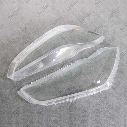 Pair Clear Headlight Lens Cover For Maserati Ghibli 4-Door 2014-2018 2019-2022