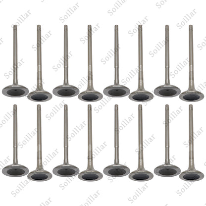 8x Intake Valves + 8x Exhaust Valves For Mercedes M271 W204 W212 C200 C250 E200